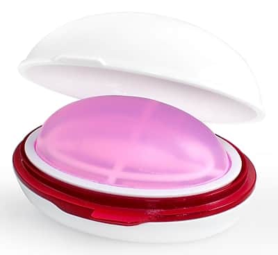 Front. Lee - Ergo-Style Sortkwik 1.5 oz. Fingertip Moistener, Pink - Pink.
