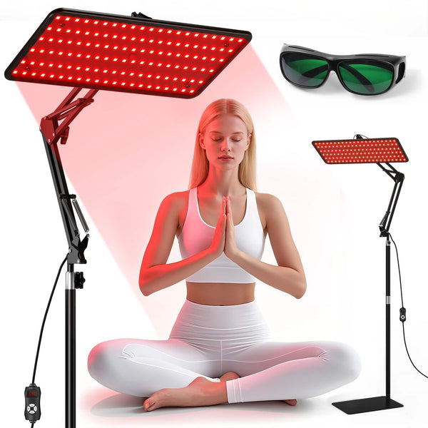 Morfone - 120 LED 660nm+850nm+940nm Near Infrared Light Therapy Device Home Use Red Light Therapy Panel