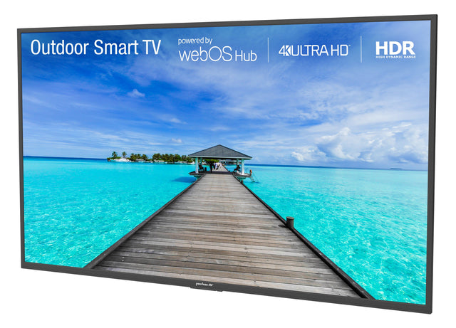 Outdoor Smart TV  
powered by webOS Hub  
4K ULTRA HD  
HDR High Dynamic Range  
peerless-AV