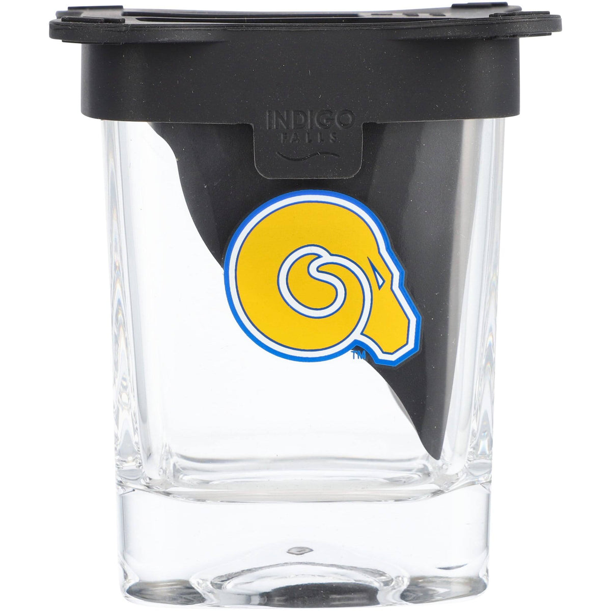 Indigo Falls - Albany State Golden Rams 10oz. Ice Wedge Glass - Multicolor