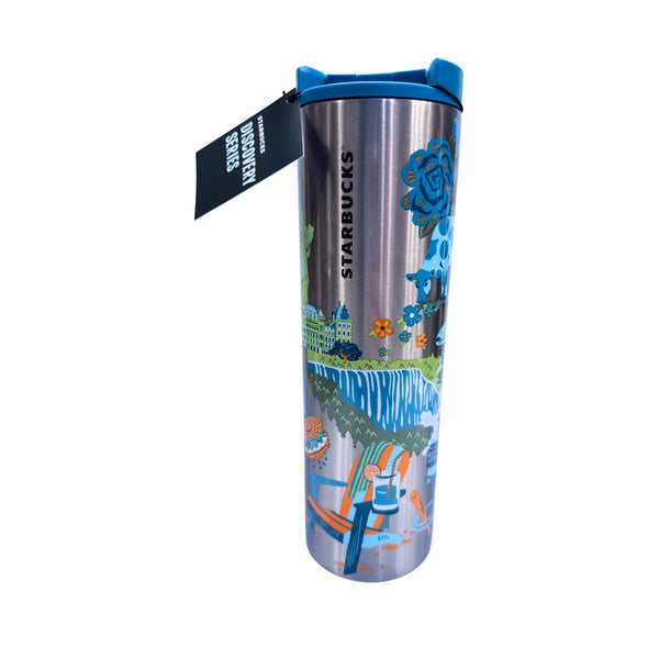 Starbucks - Discovery Series New York State Insulated Stainless Steel Tumbler, 16 Oz - Blue