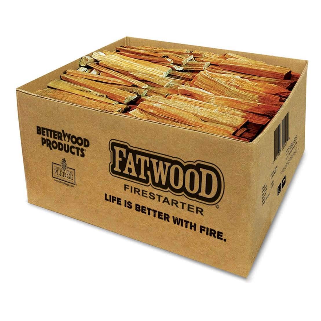 Better Wood Products - Fatwood All Natural Fire Logs, Wood Fire Starter, 35 Pounds