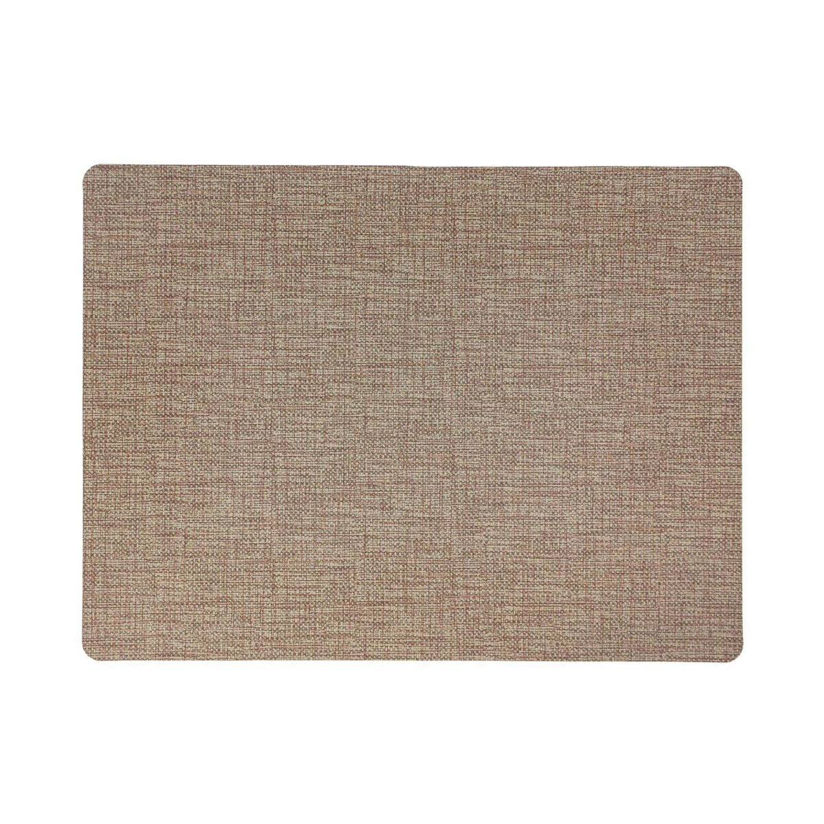 Frieling - Davanti 13"x17" Anti-Slip Rectangular Placemats - Set of 6 - Novotela Luxe Rustic Brown