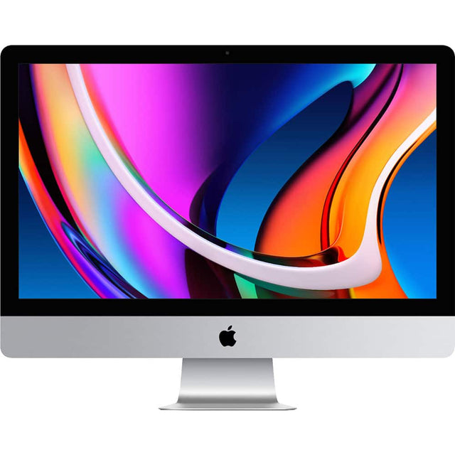 Front. Apple - Certified Refurbished 27" iMac with Retina 5K Display - Intel Core i7 3.8GHz - 8GB Memory - 512GB SSD (2020) - Silver.