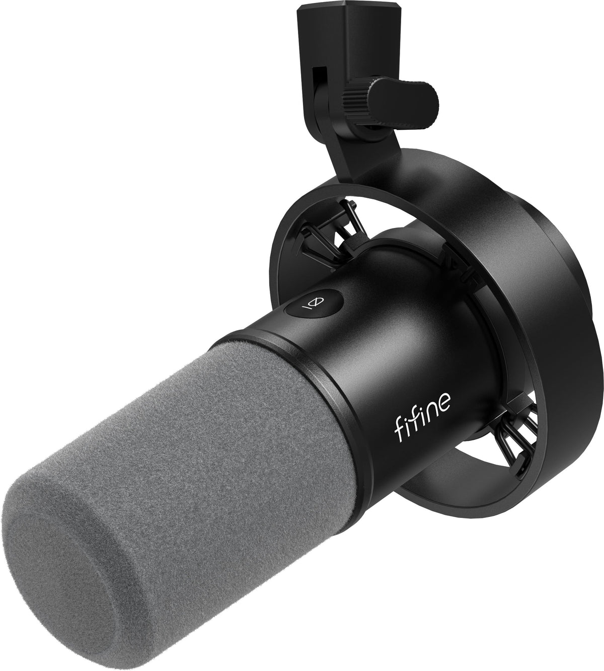 FIFINE - FIFINE-XLR/USB Podcast Recording PC Microphone for Vocal Voice-Over Streaming, Studio Metal Dynamic Microphone - Black