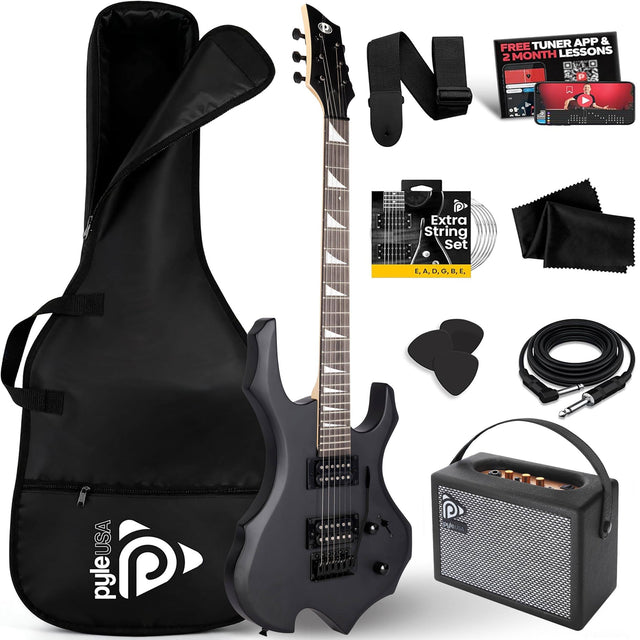 Tuner App & Free Lessons 2 Month N W E Extra String Set E.A.D.G.B.E.  
PyleUSA  
PyleUSA