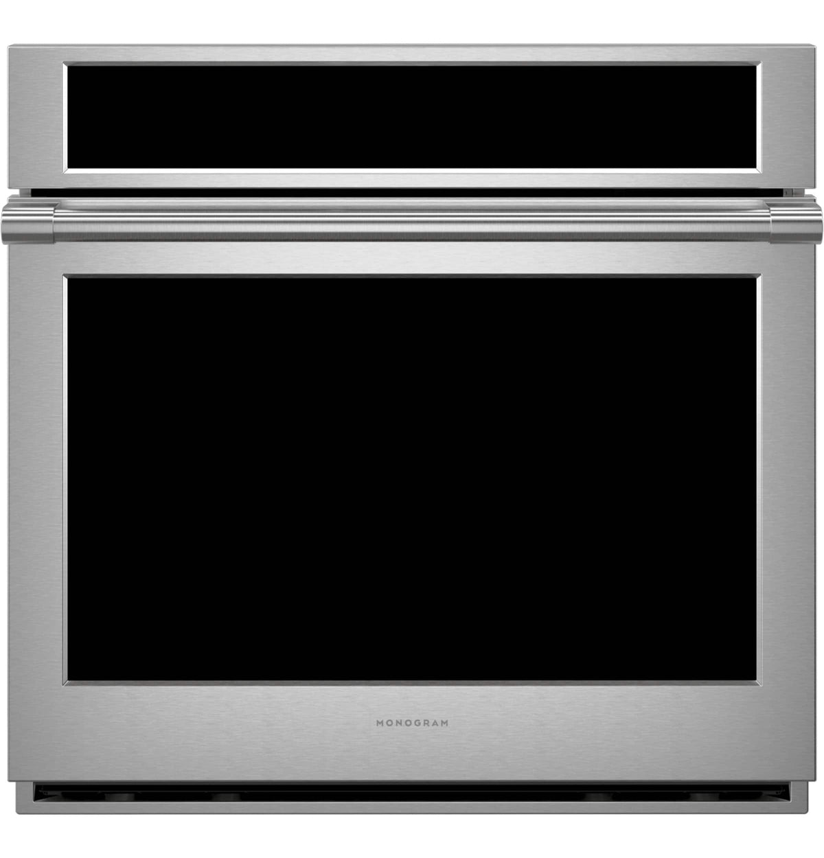 Monogram - Statement 30" Smart Built-In Single Electric Twin Convection with Direct Air Wall Oven with Air Fry and In-Oven Camera - Stainless Steel