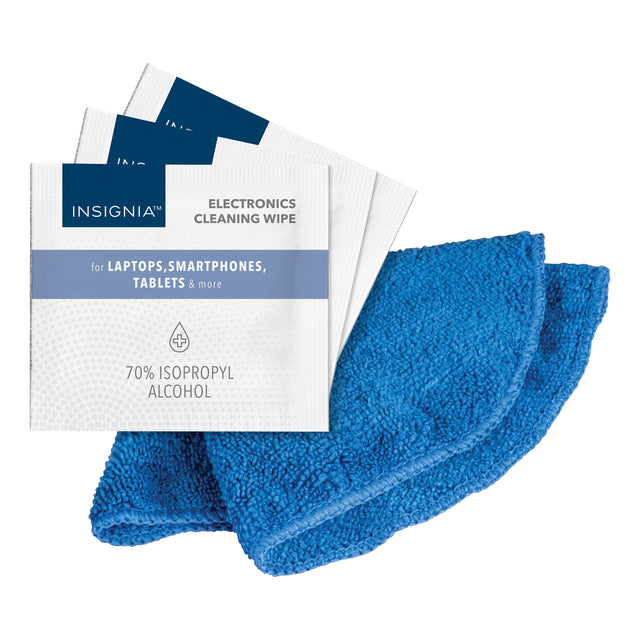 Front. Insignia™ - 70% Alcohol Electronic Cleaning Wipes (120-Pack) - White.