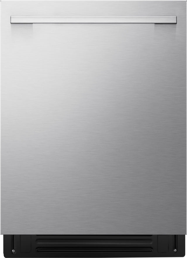 Front. LG - FlushFit 24-in Top Control Smart Built-In Stainless Steel Tub Dishwasher with 3rd Rack, 1 Hour Wash and Dry, 39dBA - Printproof Stainless Steel.