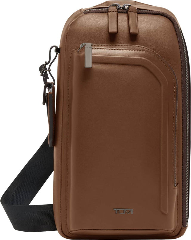 Front. TUMI - Harrison Gregory Sling - Cognac Bombe.