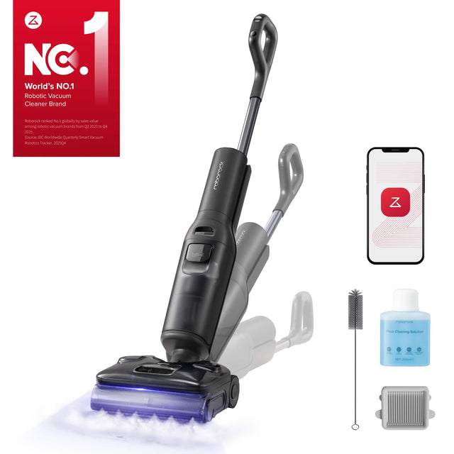 Z NC World's No.1 Robotic Vacuum Cleaner Brand

Roborock ranked No.1 globally by sales value among robotic vacuum brands from Q2 2022 to Q4 2023

Source: IDC Worldwide Quarterly Smart Vacuum Robotics Tracker, 2025Q4
