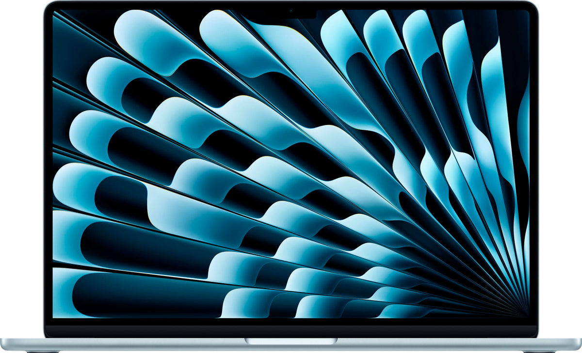 Apple - Geek Squad - Refurbished MacBook Air 15-inch Laptop - Apple M4 chip Built for Apple Intelligence - 16GB Memory - 256GB SSD - Sky Blue
