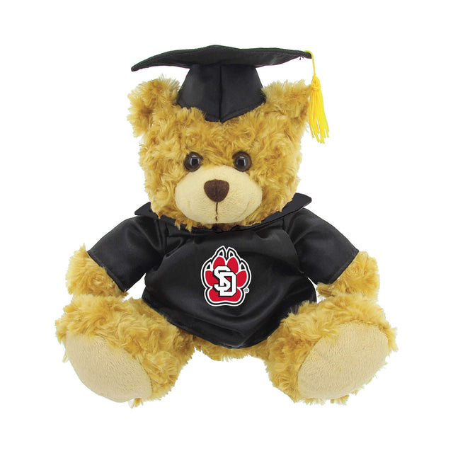 Front. Jardine - South Dakota Coyotes 12'' Graduation Plush Bear - Oatmeal.