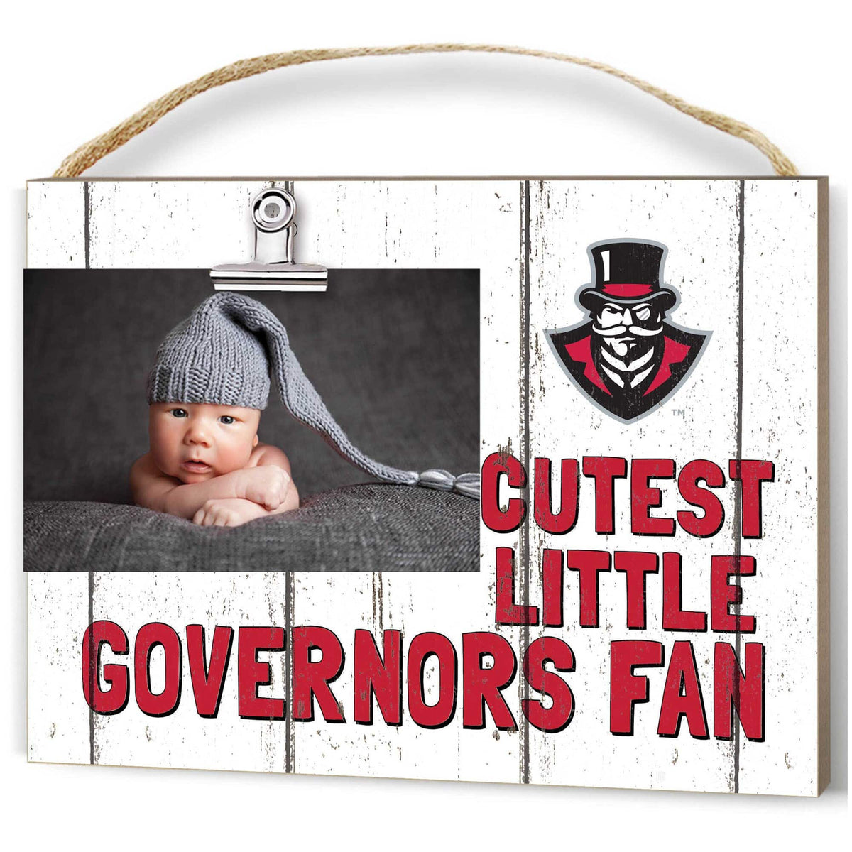 Jardine - Austin Peay State Governors 8'' x 10'' Cutest Little Weathered Logo Clip Photo Frame - White