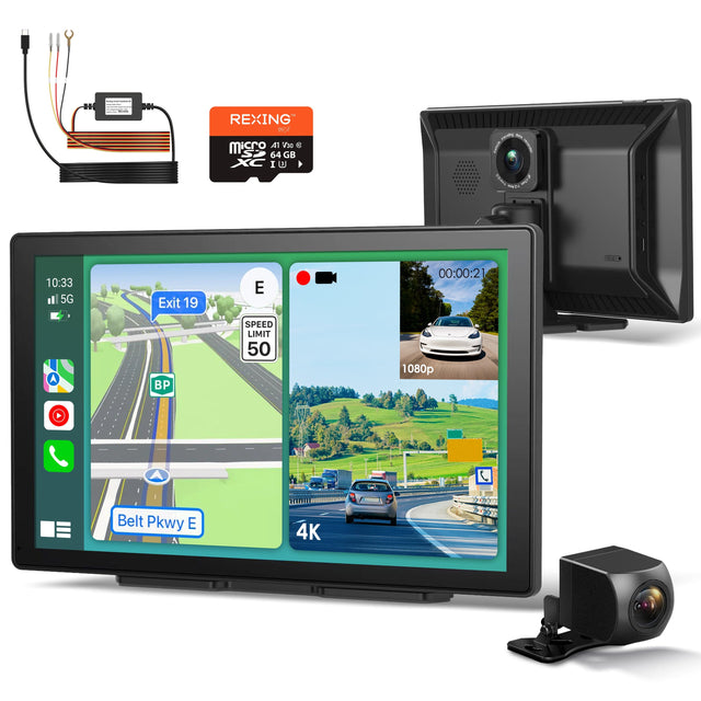 REXING misco A V30 e 64 GB S I
10:33 5G Exit 19 E 00:00:21 A BP SPEED LIMIT 50 1080p A Belt Pkwy E 4K