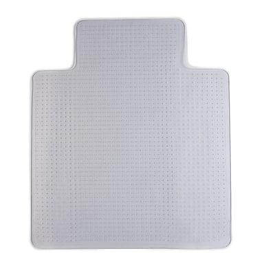 Front. Staples - Carpet Chair Mat with Lip, 45" x 53'', High-Pile - Clear.