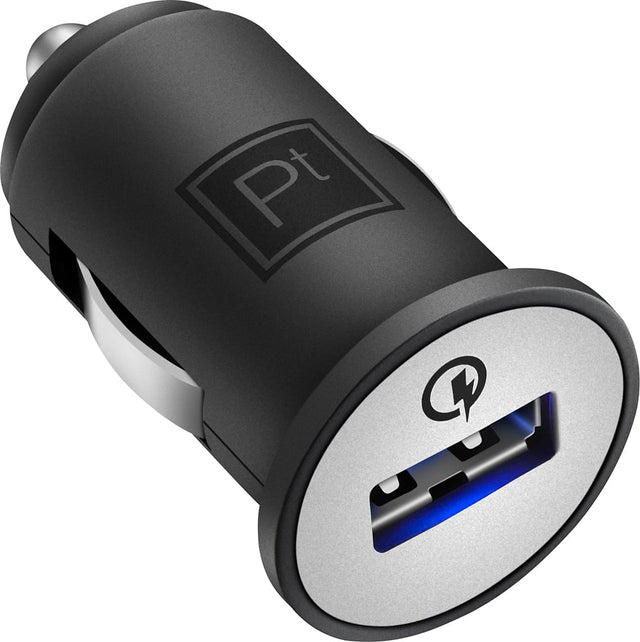 Front. Platinum™ - Quick Charge Car Charger - Black.