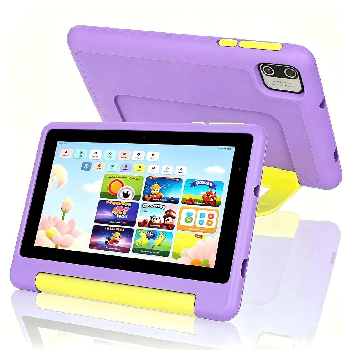URAO - Kids Tablet 7 inch Android 13 Tablet for Kids 3-12 8GB RAM 64GB ROM Parent Cont - Blue