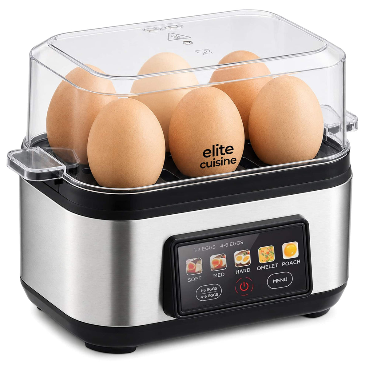 Elite Cuisine - EGCL0062 Egglogic Digital Onsen Tamago Egg Cooker - Stainless Steel