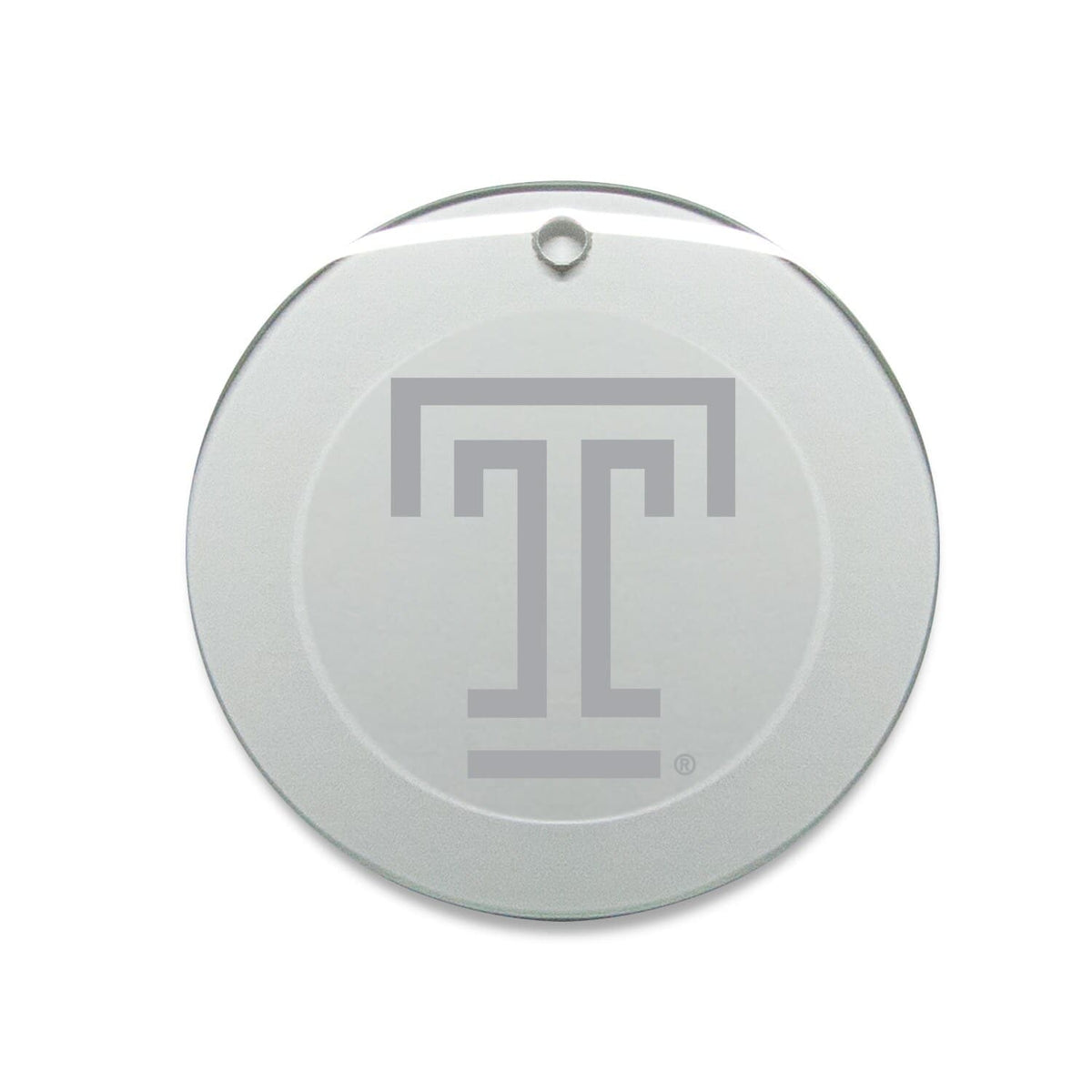 Jardine - Temple Owls 3'' Glass Round Ornament - Multicolor
