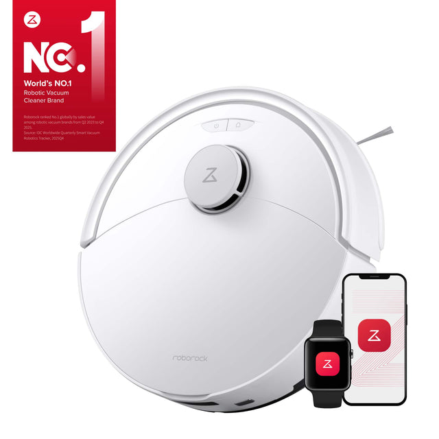 Z NC.1  
World's NO.1 Robotic Vacuum Cleaner Brand  

Roborock ranked No.1 globally by sales value among robotic vacuum brands from Q2 2022 to Q4 2023  
Source: IDC Worldwide Quarterly Smart Vacuum Robotics Tracker, 2025Q4