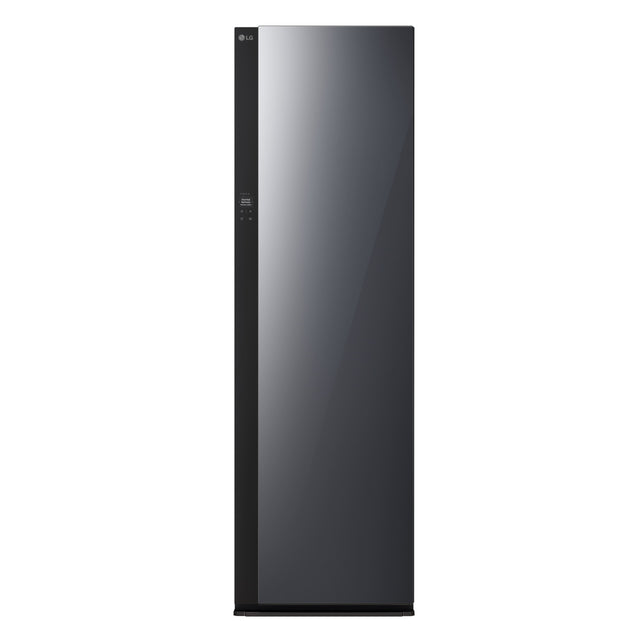 Front. LG - Styler 24-in Wide Smart Steam Closet with Dual TrueSteam, Dynamic Moving Hanger and Handy Steamer - Mirror.