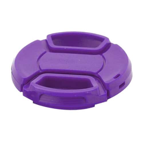 Front. Vivitar - Vivitar 58mm UV Lens Filter and Snap On Cap (Purple).