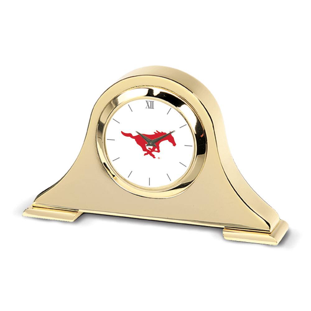 Jardine - SMU Mustangs Team Napoleon Desk Clock - Gold