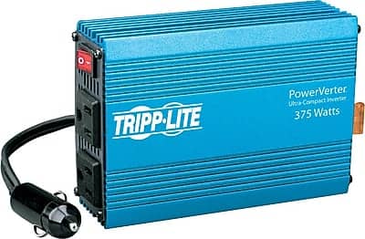 Tripp Lite - Powerverter Ultra-Compact 375-Watt Inverter - Black/Blue