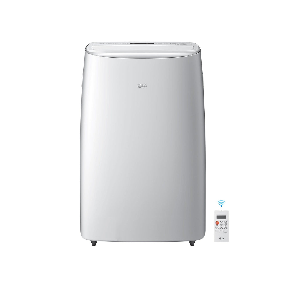 LG - 450 Sq. Ft. 10,000 BTU DOE (14,000 BTU ASHRAE) Dual Inverter Portable Air Conditioner with Wi-Fi - White