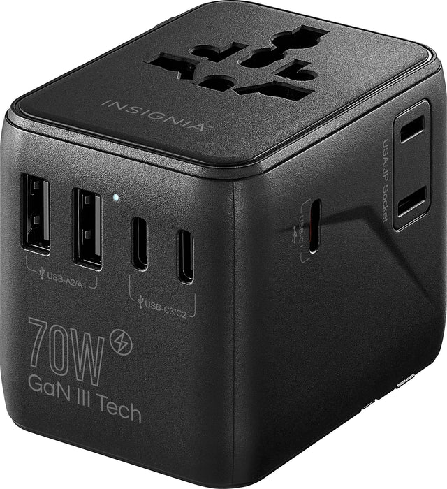 INSIGNIA  
USA/JP Socket  
USB-A2/A1  
USB-C3/C2  
70W  
GaN III Tech