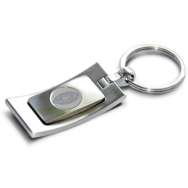 Front. Jardine - Silver University of the South Tigers Team Logo Curve Key Ring - Silver.