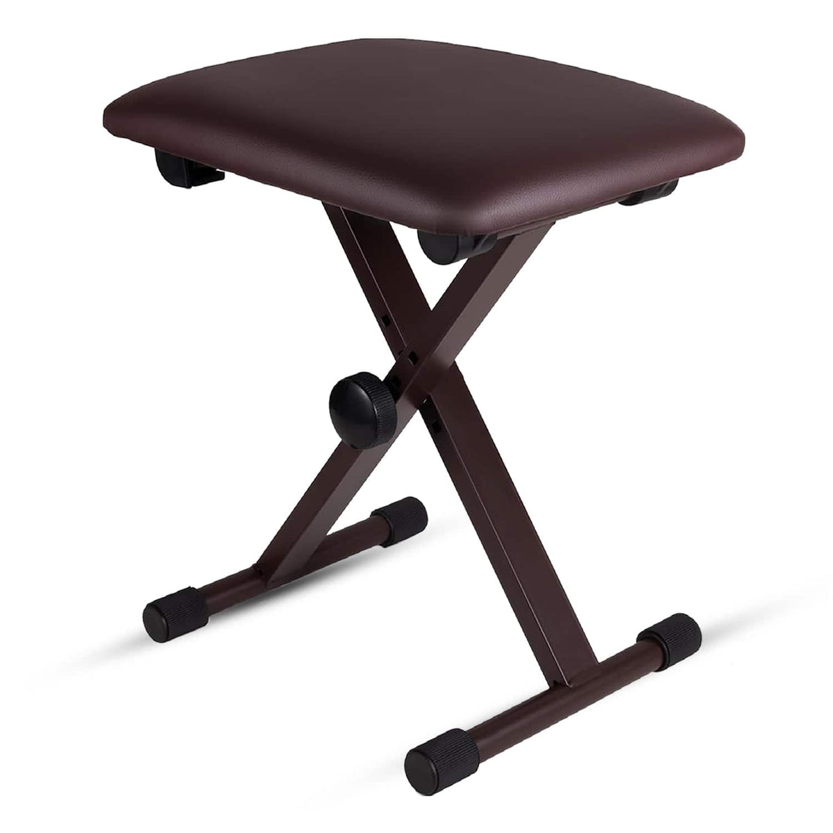 5 CORE - Keyboard Bench 2" Padded Piano Stool Adjustable 19" - Black