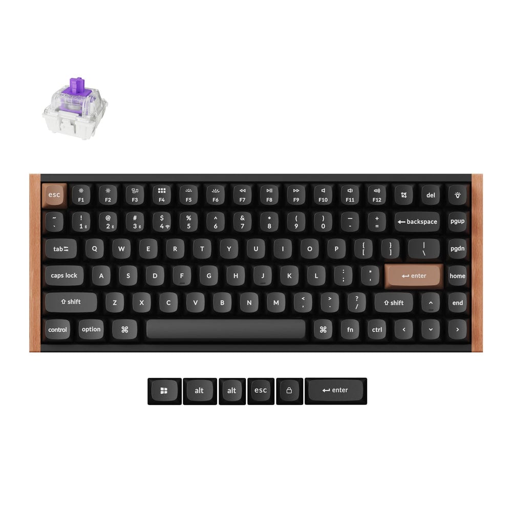 Keychron - K2 HE Wireless Magnetic Switch Custom Keyboard - Black
