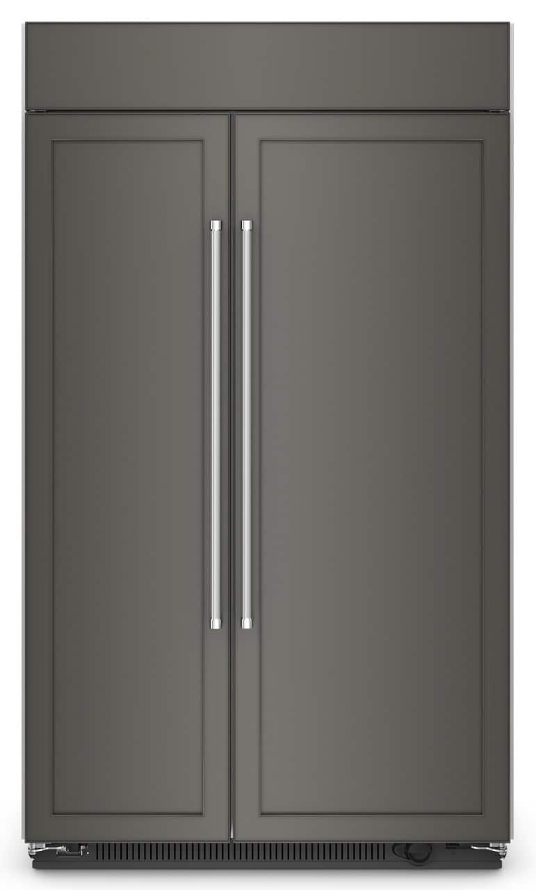 KitchenAid - 47 in. Wide 30 cu. ft. Side-by-Side Refrigerator with Under-Shelf Prep Zone - Custom Panel Ready