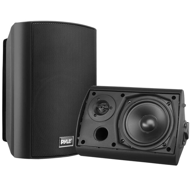 Front. Pyle - Pyle Waterproof Wall Mount Speaker System - 5.25 - None.