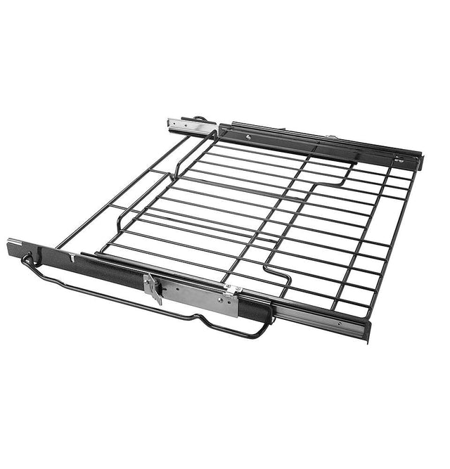 Front. GE - 27" Never-Scrub Heavy-Duty Roller Rack Accessory - Silver.