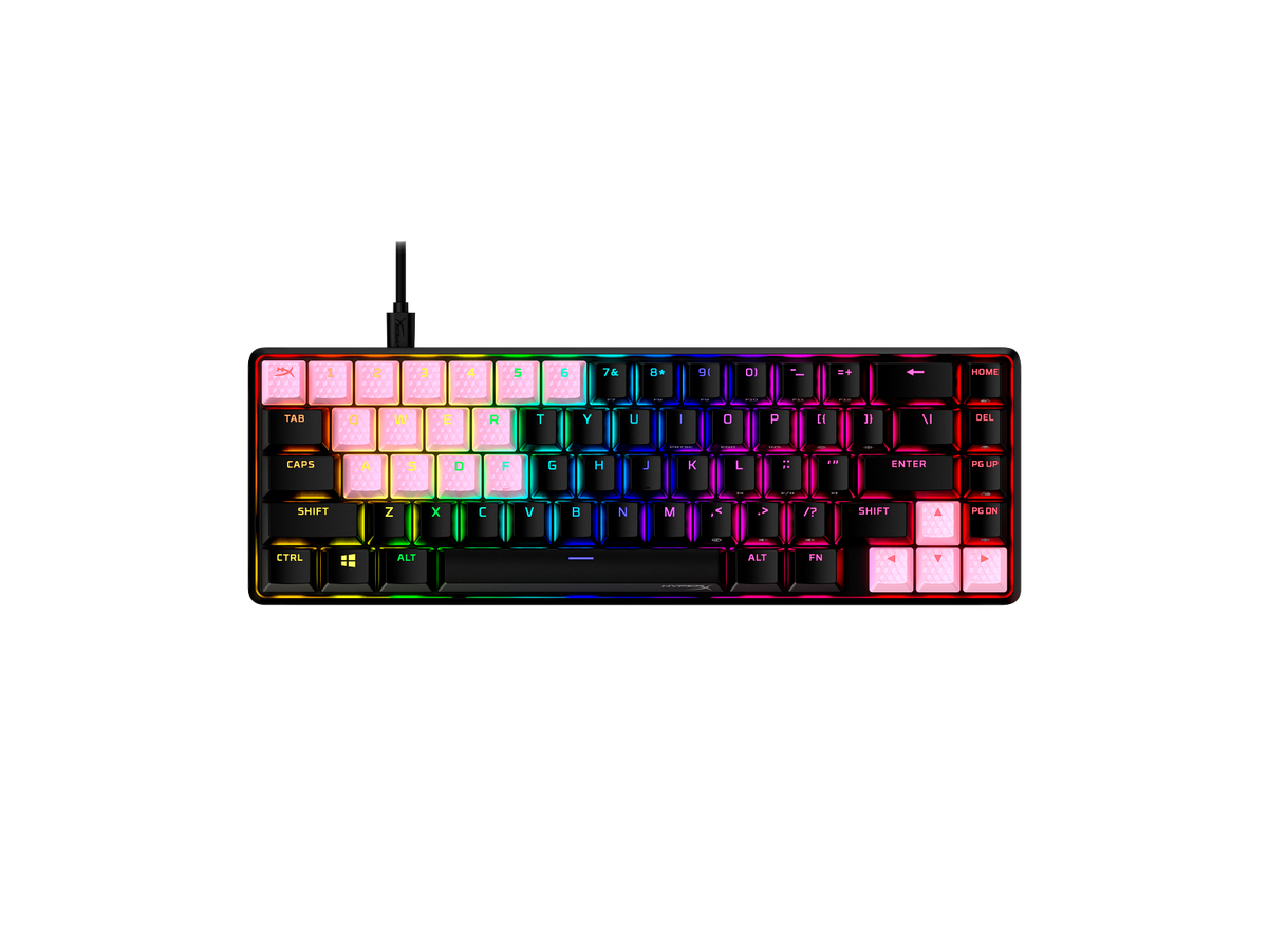 HyperX - Rubber Keycaps - Gaming Accessory Kit - (US Layout) - Pink