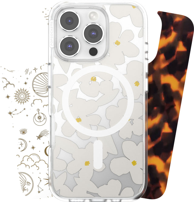 Front. PopSockets - Looks iPhone 16 Pro Swappable Graphic Case Inserts (3 per pack) - compatible w/ PopSockets PopCase only - Icon Bundle.