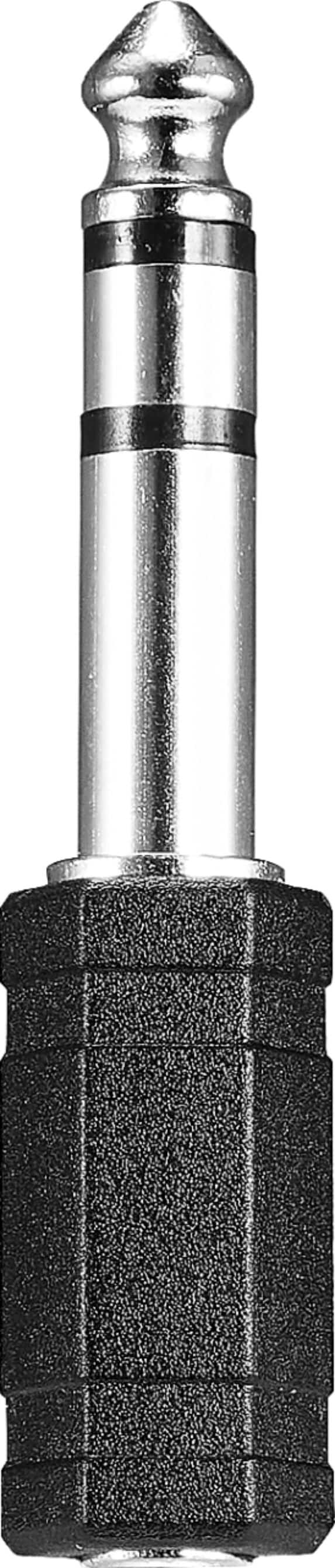 Front. Best Buy essentials™ - Female 3.5 mm to Male 1/4" Audio Adapter - Black.