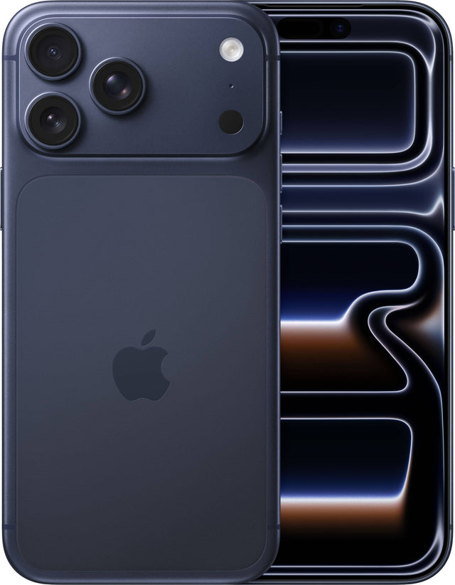 Front. Apple - iPhone 17 Pro Max 2TB - Deep Blue.