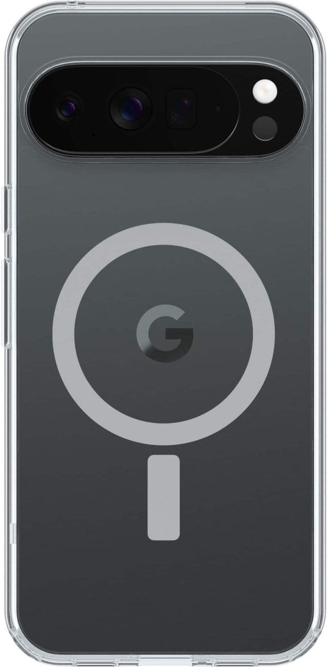 Front. OtterBox - Symmetry Series Hard Shell with Magnets for Pixel 10 Pro XL - Clear.