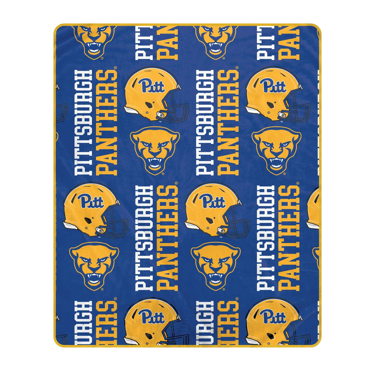 Pegasus - Pitt Panthers 50" x 60" Homefield Stacked Logos Ultra Soft Blanket - Multicolor