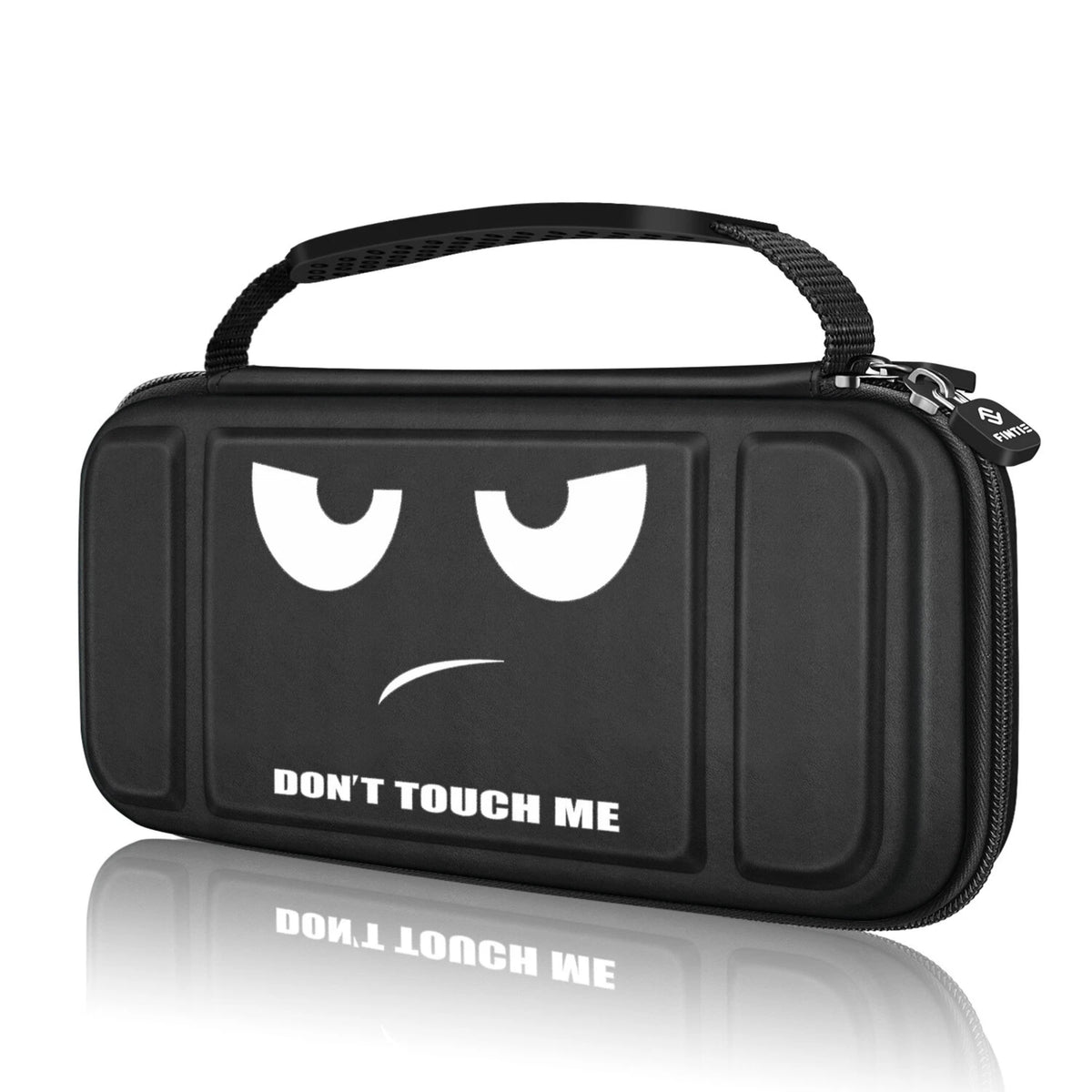Kitcheniva - Hard Shell Carry Case For Nintendo Switch Lite 2019 Accessories Storage Bag Don't Touch - Black