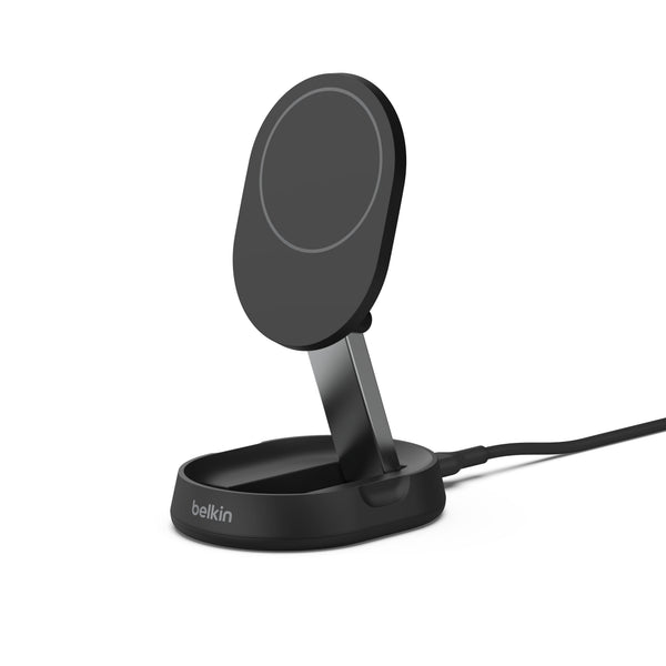 Belkin - Convertible Magnetic Charging Stand 15W - MagSafe-Compatible Fast Qi2 Charger Apple iPhone, Airpods, & More - Black