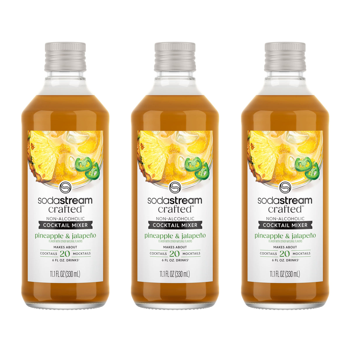 SodaStream - Crafted Mixers  Pineapple Jalapeno Drink Mix 3-Pack