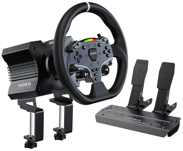 MOZA RACING WHEEL AND PEDALS