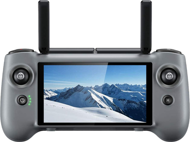 Front. Potensic - PTD 1 Remote Controller for Atom 2 Drone - 5.5-inch 1080P Display, 10KM Range, 6400 mAh Battery Capacity, 32GB Storage - Grey.