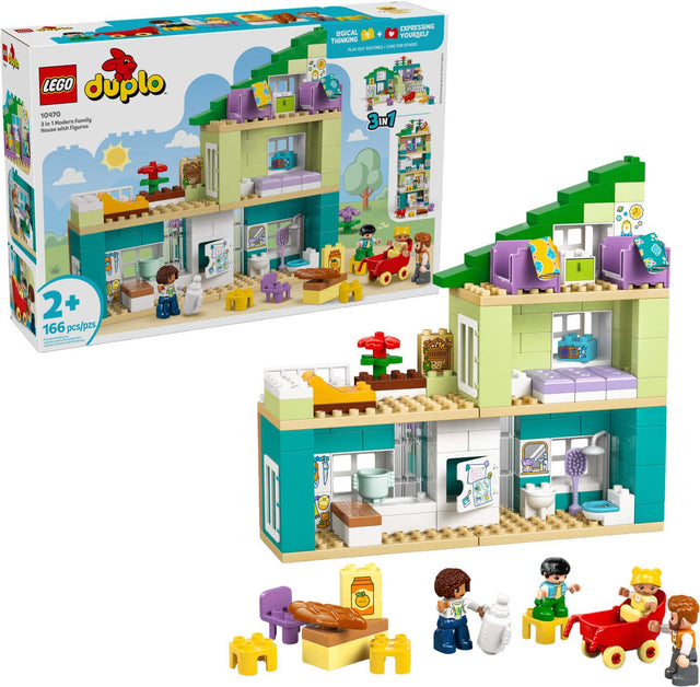 LEGO duplo 10470 - 3 in 1 Modern Family House with Figures

2+ 166 pcs/pzs

Expressing Yourself Thinking Can Ruin a Party

8 in 1
