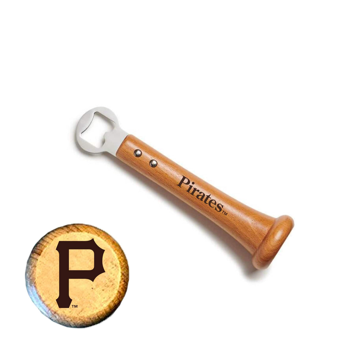 Baseball BBQ - Pittsburgh Pirates Pickoff Bottle Opener - Multicolor